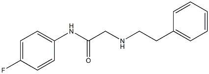 N-(4-fluorophenyl)-2-[(2-phenylethyl)amino]acetamide 结构式