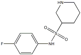 N-(4-fluorophenyl)piperidine-3-sulfonamide 结构式