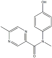 N-(4-hydroxyphenyl)-N,5-dimethylpyrazine-2-carboxamide 结构式