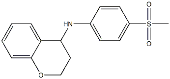 N-(4-methanesulfonylphenyl)-3,4-dihydro-2H-1-benzopyran-4-amine 结构式