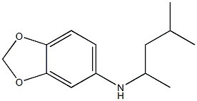 N-(4-methylpentan-2-yl)-2H-1,3-benzodioxol-5-amine 结构式