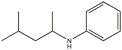 N-(4-methylpentan-2-yl)aniline 结构式