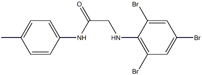 N-(4-methylphenyl)-2-[(2,4,6-tribromophenyl)amino]acetamide 结构式