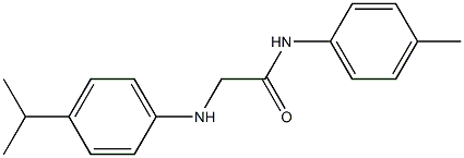 N-(4-methylphenyl)-2-{[4-(propan-2-yl)phenyl]amino}acetamide 结构式