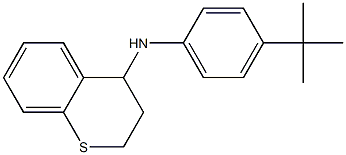 N-(4-tert-butylphenyl)-3,4-dihydro-2H-1-benzothiopyran-4-amine 结构式