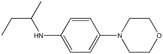 N-(butan-2-yl)-4-(morpholin-4-yl)aniline 结构式