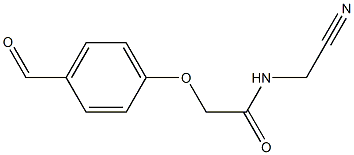 N-(cyanomethyl)-2-(4-formylphenoxy)acetamide 结构式