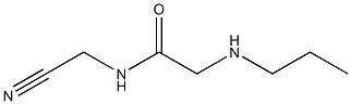 N-(cyanomethyl)-2-(propylamino)acetamide 结构式