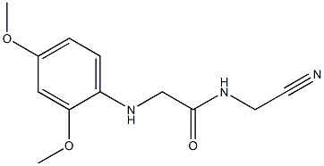 N-(cyanomethyl)-2-[(2,4-dimethoxyphenyl)amino]acetamide 结构式