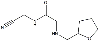 N-(cyanomethyl)-2-[(oxolan-2-ylmethyl)amino]acetamide 结构式