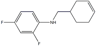 N-(cyclohex-3-en-1-ylmethyl)-2,4-difluoroaniline 结构式