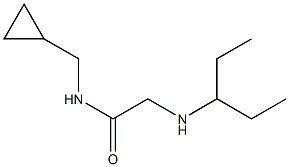 N-(cyclopropylmethyl)-2-(pentan-3-ylamino)acetamide 结构式