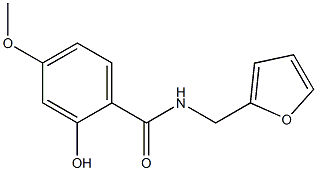 N-(furan-2-ylmethyl)-2-hydroxy-4-methoxybenzamide 结构式