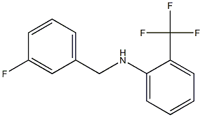 N-[(3-fluorophenyl)methyl]-2-(trifluoromethyl)aniline 结构式