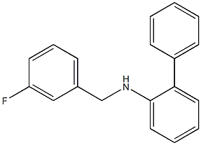 N-[(3-fluorophenyl)methyl]-2-phenylaniline 结构式