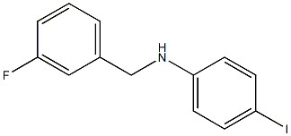 N-[(3-fluorophenyl)methyl]-4-iodoaniline 结构式