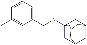 N-[(3-methylphenyl)methyl]adamantan-1-amine 结构式