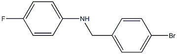 N-[(4-bromophenyl)methyl]-4-fluoroaniline 结构式