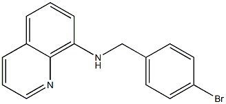 N-[(4-bromophenyl)methyl]quinolin-8-amine 结构式