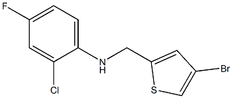 N-[(4-bromothiophen-2-yl)methyl]-2-chloro-4-fluoroaniline 结构式