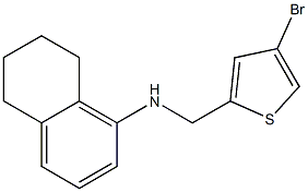 N-[(4-bromothiophen-2-yl)methyl]-5,6,7,8-tetrahydronaphthalen-1-amine 结构式