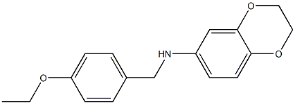 N-[(4-ethoxyphenyl)methyl]-2,3-dihydro-1,4-benzodioxin-6-amine 结构式