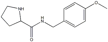 N-[(4-methoxyphenyl)methyl]pyrrolidine-2-carboxamide 结构式