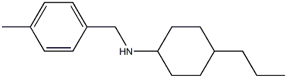 N-[(4-methylphenyl)methyl]-4-propylcyclohexan-1-amine 结构式