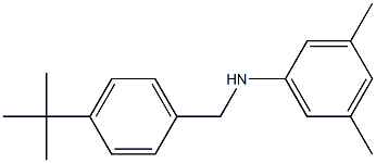 N-[(4-tert-butylphenyl)methyl]-3,5-dimethylaniline 结构式