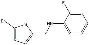 N-[(5-bromothiophen-2-yl)methyl]-2-fluoroaniline 结构式