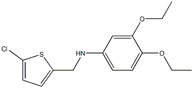 N-[(5-chlorothiophen-2-yl)methyl]-3,4-diethoxyaniline 结构式