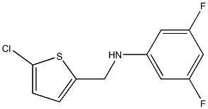 N-[(5-chlorothiophen-2-yl)methyl]-3,5-difluoroaniline 结构式