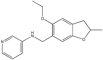 N-[(5-ethoxy-2-methyl-2,3-dihydro-1-benzofuran-6-yl)methyl]pyridin-3-amine 结构式