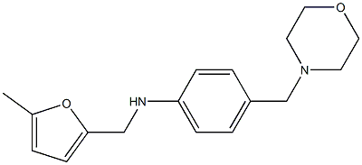 N-[(5-methylfuran-2-yl)methyl]-4-(morpholin-4-ylmethyl)aniline 结构式