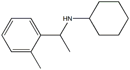 N-[1-(2-methylphenyl)ethyl]cyclohexanamine 结构式