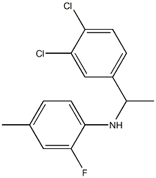 N-[1-(3,4-dichlorophenyl)ethyl]-2-fluoro-4-methylaniline 结构式