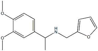 N-[1-(3,4-dimethoxyphenyl)ethyl]-N-(2-furylmethyl)amine 结构式