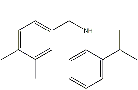 N-[1-(3,4-dimethylphenyl)ethyl]-2-(propan-2-yl)aniline 结构式