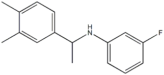 N-[1-(3,4-dimethylphenyl)ethyl]-3-fluoroaniline 结构式