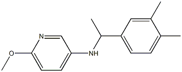 N-[1-(3,4-dimethylphenyl)ethyl]-6-methoxypyridin-3-amine 结构式