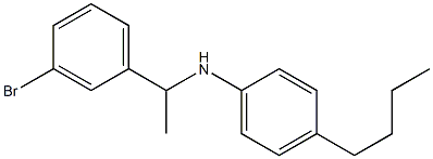 N-[1-(3-bromophenyl)ethyl]-4-butylaniline 结构式