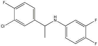 N-[1-(3-chloro-4-fluorophenyl)ethyl]-3,4-difluoroaniline 结构式