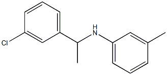 N-[1-(3-chlorophenyl)ethyl]-3-methylaniline 结构式