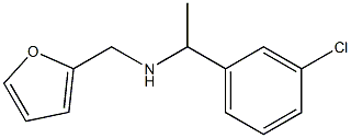 N-[1-(3-chlorophenyl)ethyl]-N-(2-furylmethyl)amine 结构式