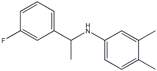 N-[1-(3-fluorophenyl)ethyl]-3,4-dimethylaniline 结构式