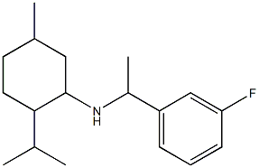 N-[1-(3-fluorophenyl)ethyl]-5-methyl-2-(propan-2-yl)cyclohexan-1-amine 结构式