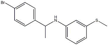 N-[1-(4-bromophenyl)ethyl]-3-(methylsulfanyl)aniline 结构式