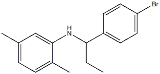 N-[1-(4-bromophenyl)propyl]-2,5-dimethylaniline 结构式