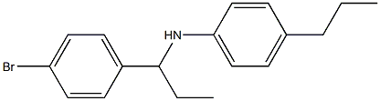 N-[1-(4-bromophenyl)propyl]-4-propylaniline 结构式