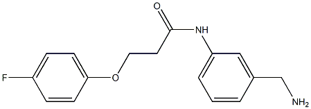 N-[3-(aminomethyl)phenyl]-3-(4-fluorophenoxy)propanamide 结构式